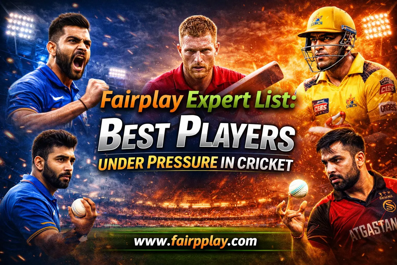 Fairplay Expert List: Best Players Under Pressure in Cricket featured image