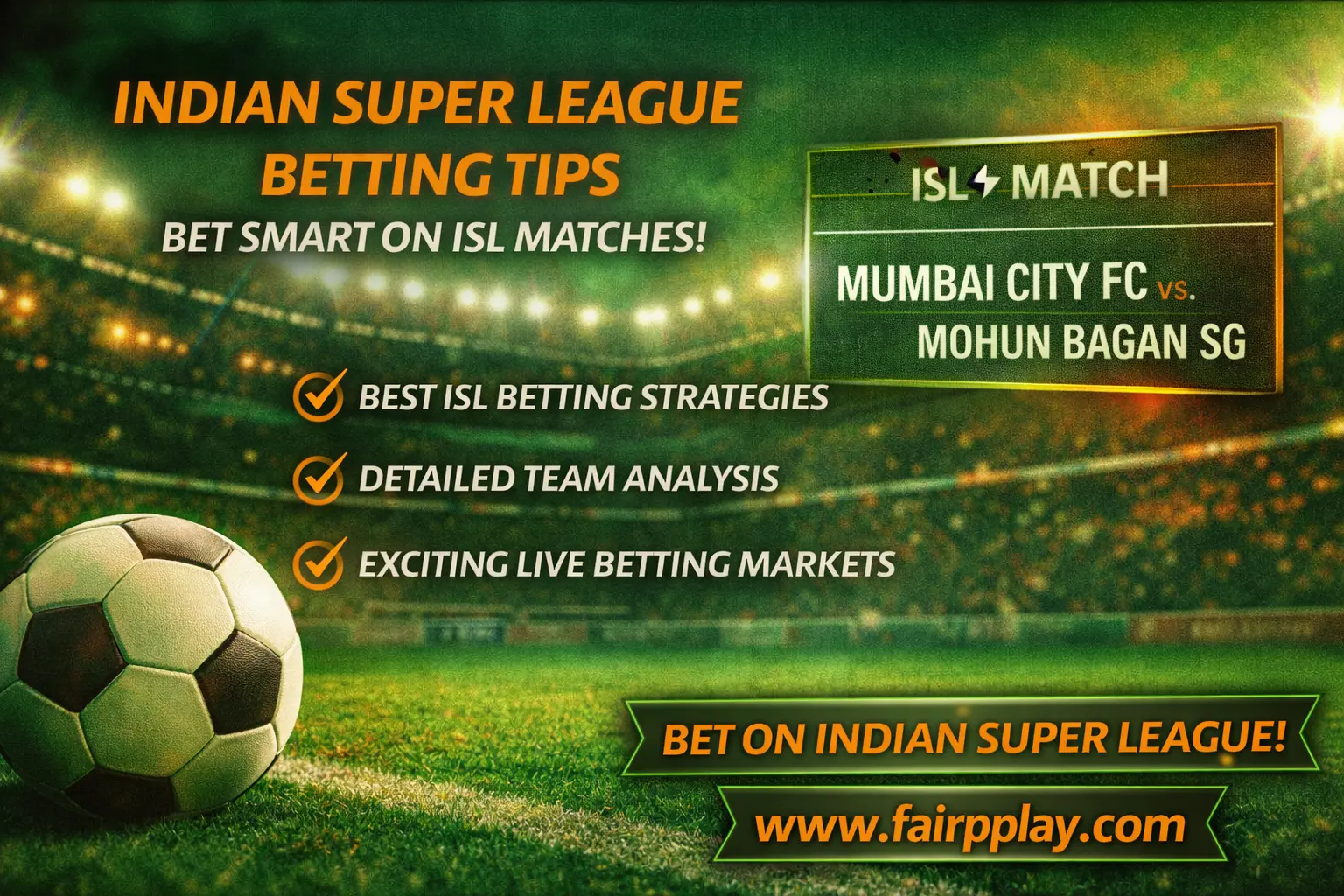 Indian Super League (ISL) Betting: Complete Guide with Fairplay featured image