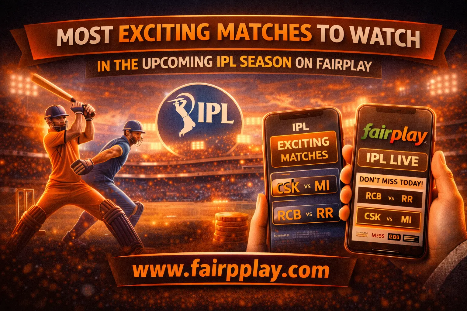 Most Exciting Matches to Watch in the Upcoming IPL Season on Fairplay featured image