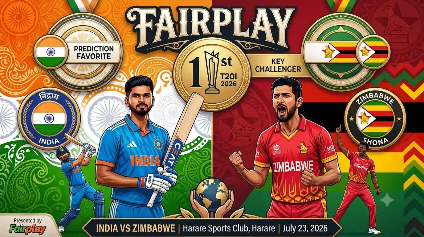 India vs Zimbabwe 1st T20I 2026: Match Preview, Prediction, Playing XI & Fairplay Guide featured image