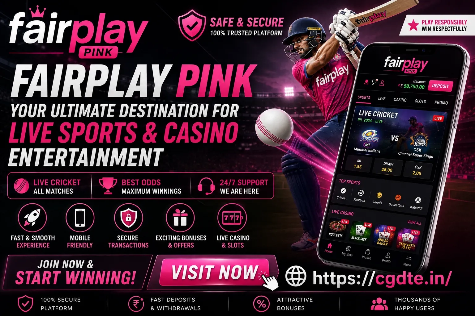 Fairplay Pink – Complete Guide to Features, Login, ID Registration & Online Cricket Experience featured image