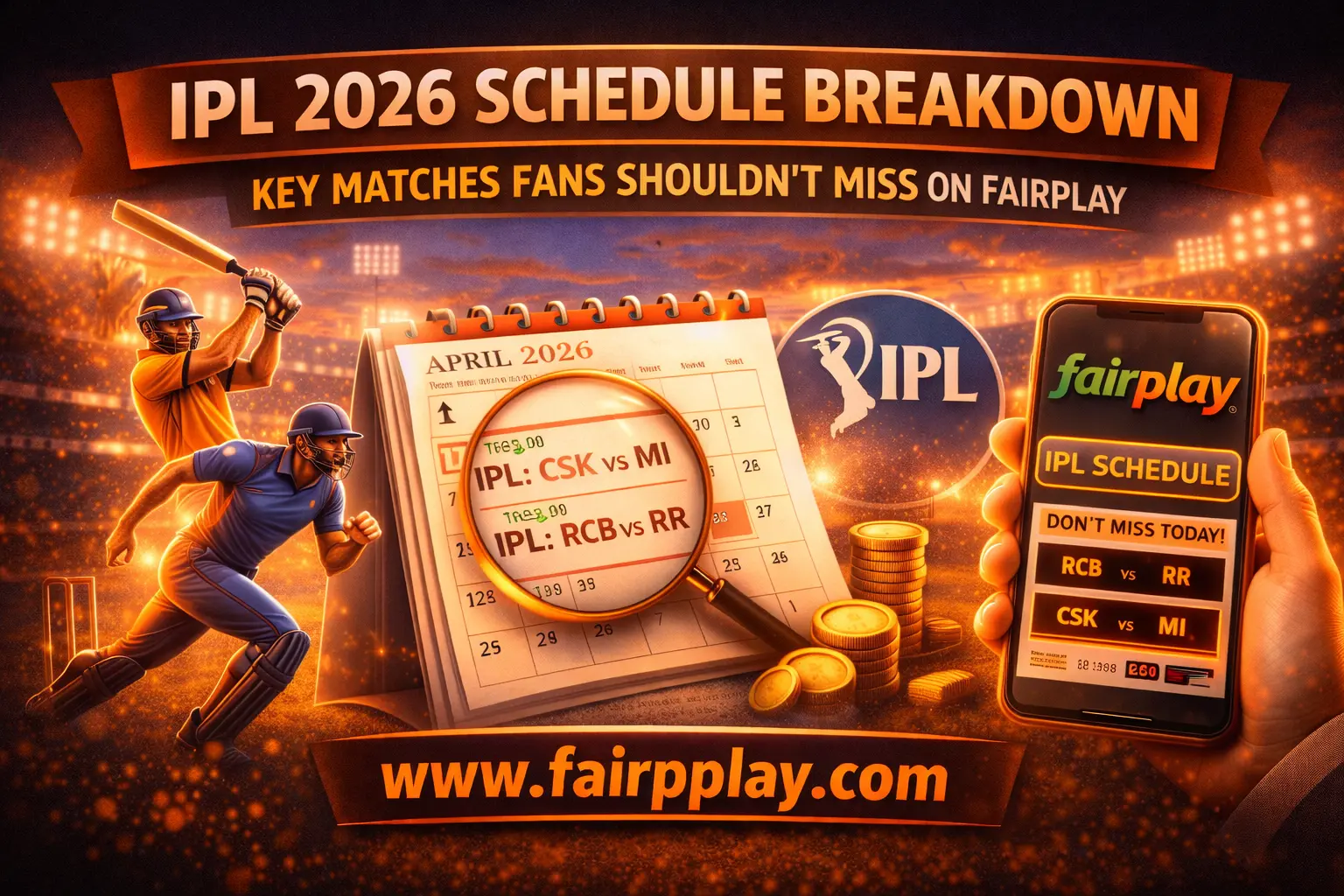 IPL 2026 Schedule Breakdown: Key Matches Fans Shouldn’t Miss on Fairplay featured image