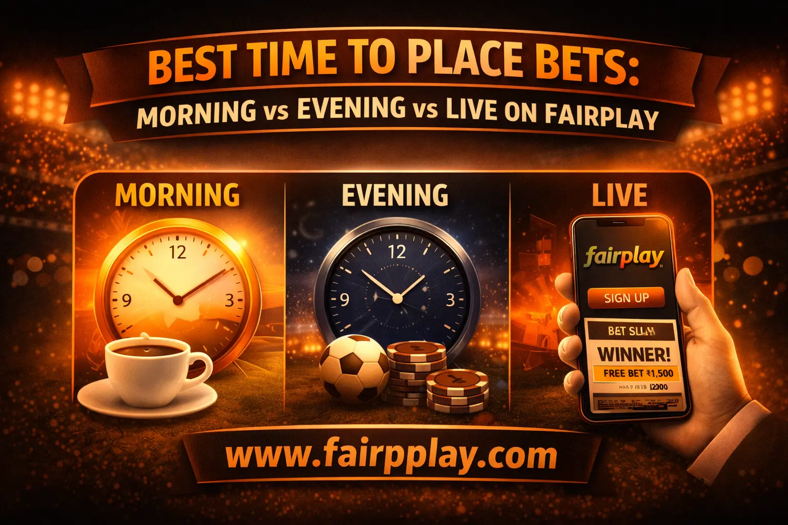 Best Time to Place Bets: Morning vs Evening vs Live on Fairplay featured image